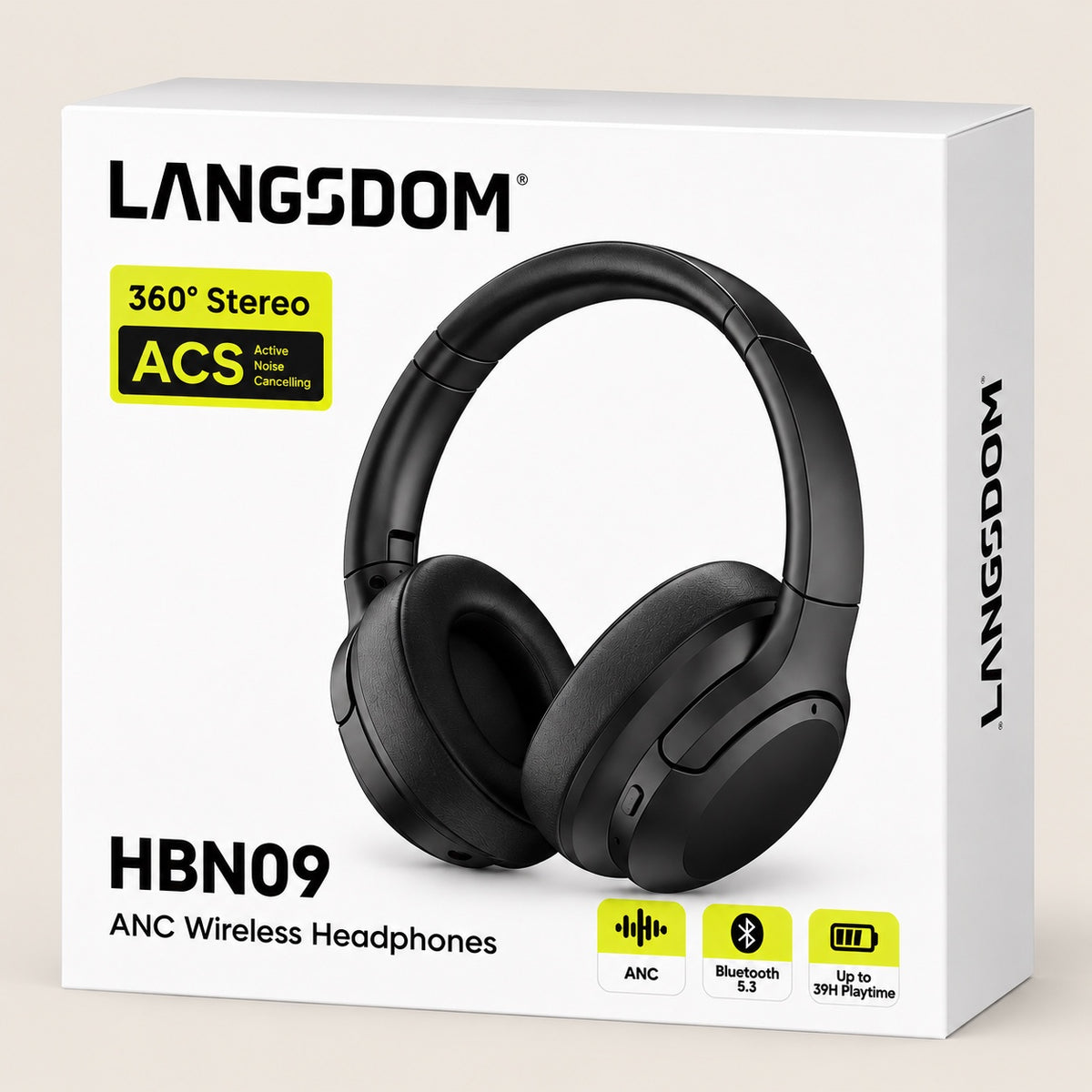 Headphones - אוזניות בלוטות׳ עם סינון רעשים אקטיבי