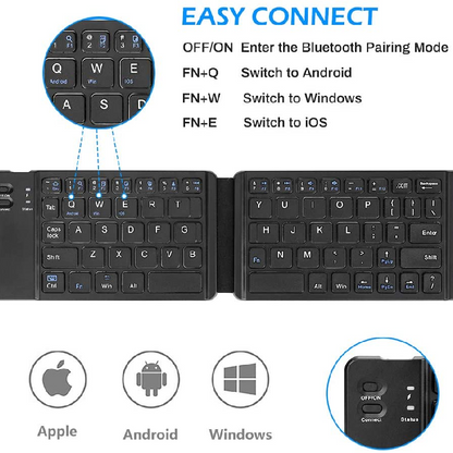 Folding Keyboard – מקלדת מתקפלת אלחוטית אוניברסלית